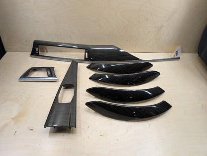 2012-2018 BMW 328i F30 Front Rear Left Right Dash Interior Trims SET 9232083