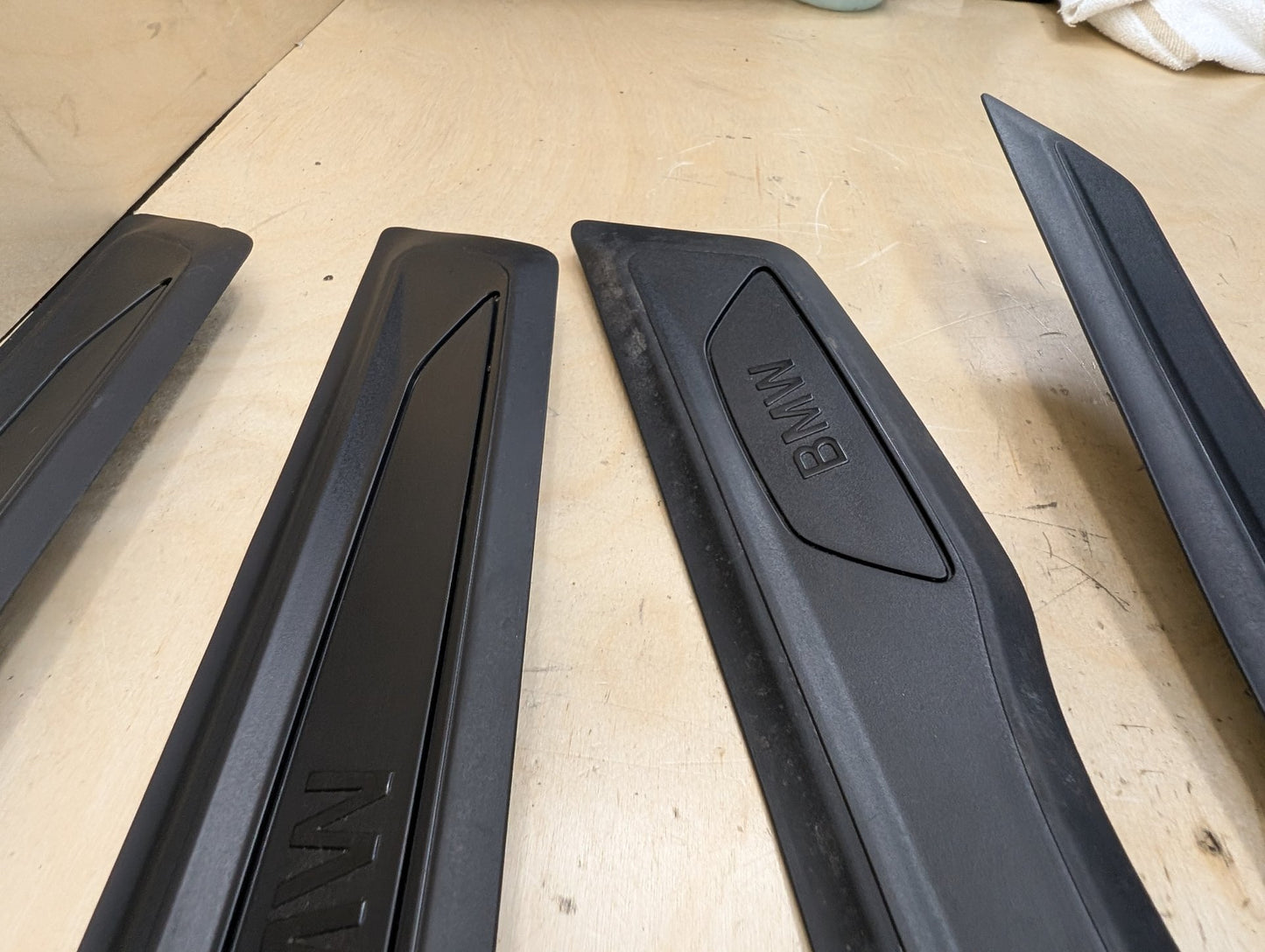 2012-2018 BMW 328i F30 Front Rear Left Right Scuff Plate Door Sill SET 7263315