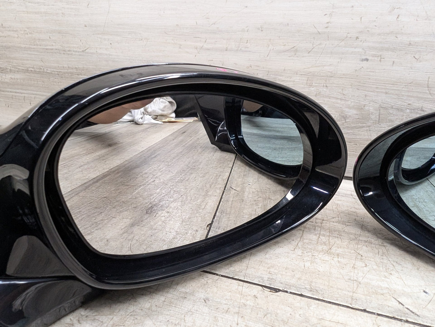 2008-2013 BMW 128i E82 Front Left Right Side Mirror Assembly BlackSET 7268305