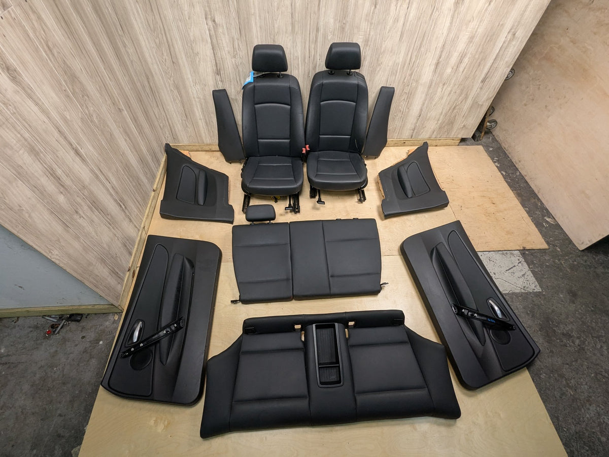 08-13 OEM BMW E82 128 135 COUPE Interior Front Rear Seats Door Panels BLACK