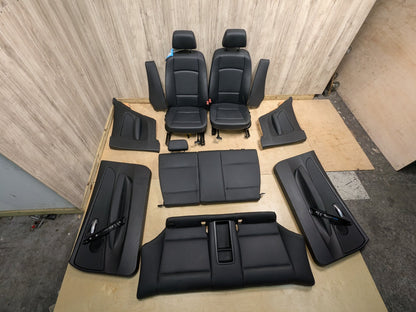 08-13 OEM BMW E82 128 135 COUPE Interior Front Rear Seats Door Panels BLACK