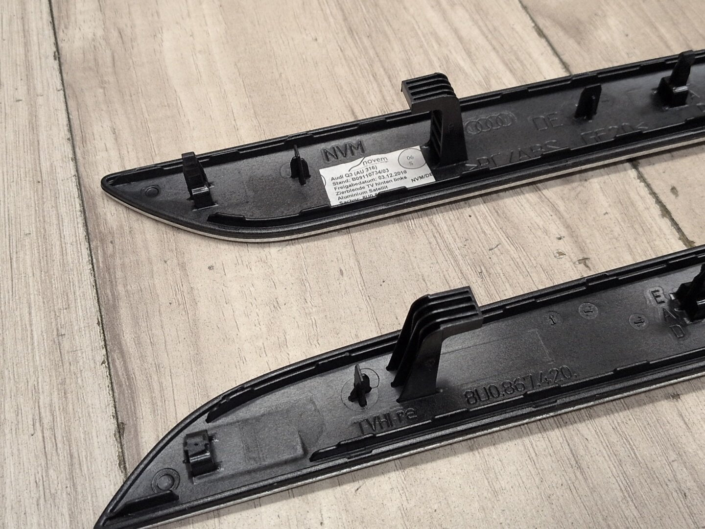 15-18 OEM Audi Q3 Front Rear Left Right Interior Door Console Shifter Trim SET