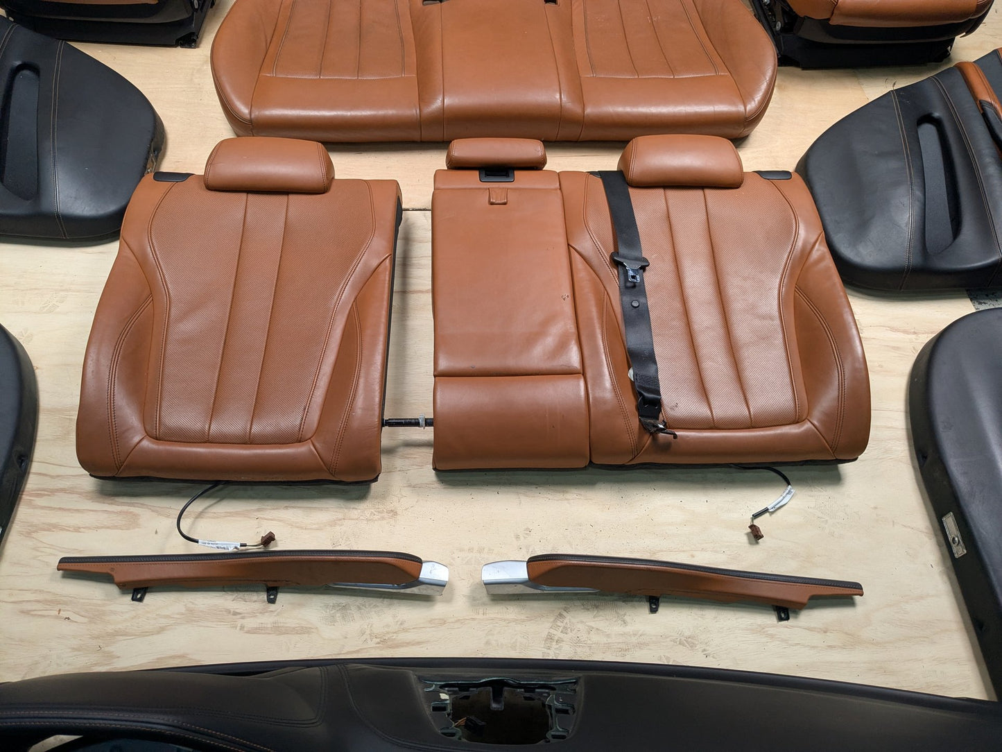 15-19 OEM BMW F16 F86 X6M BROWN Interior Seats Front Rear Door Panels COMPLETE