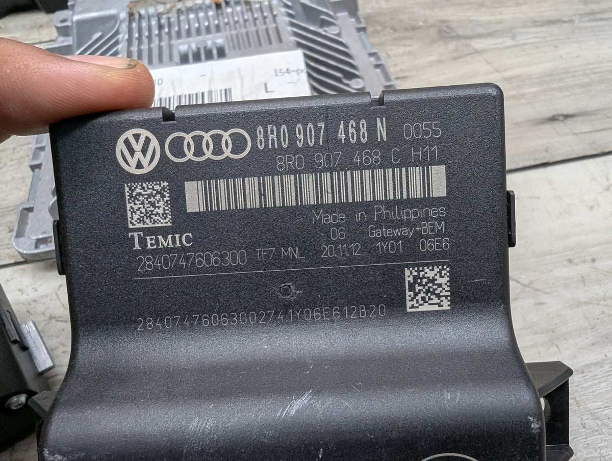 13-17 AUDI B8 S4 S5 Engine ECU DME Speedometer BCM Body Control Module KEY SET