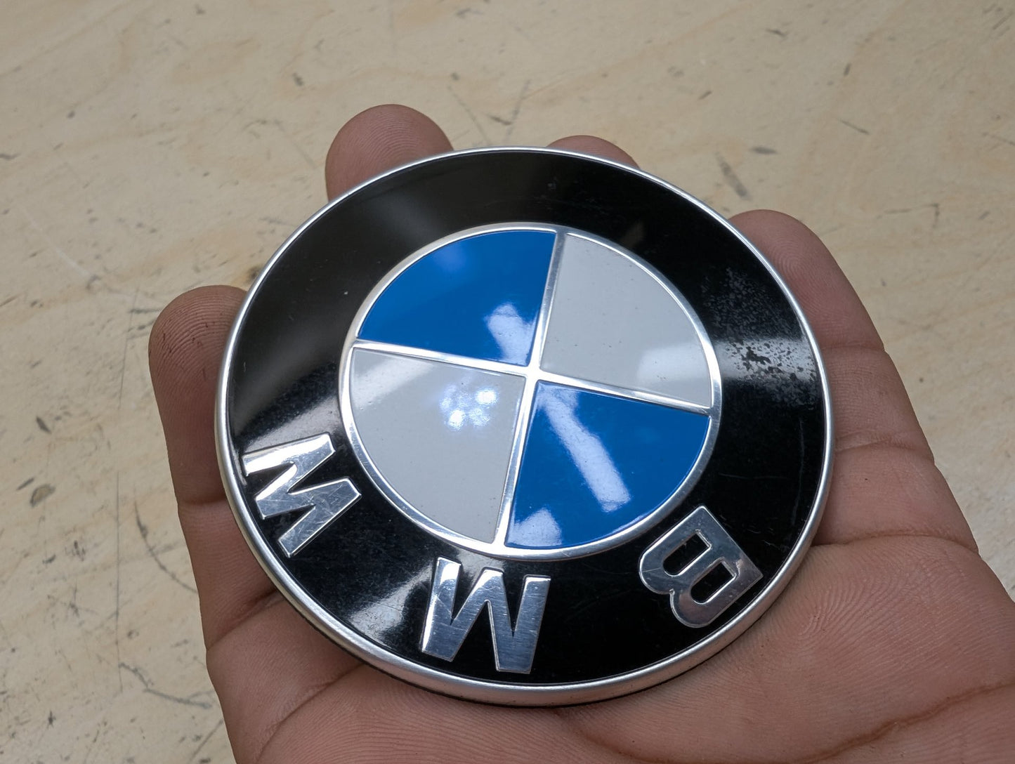 OEM BMW E90 F02 F22 F30 F32 F36 F80 F87 M3 M4 Rear Trunk Lid Round Emblem 74mm