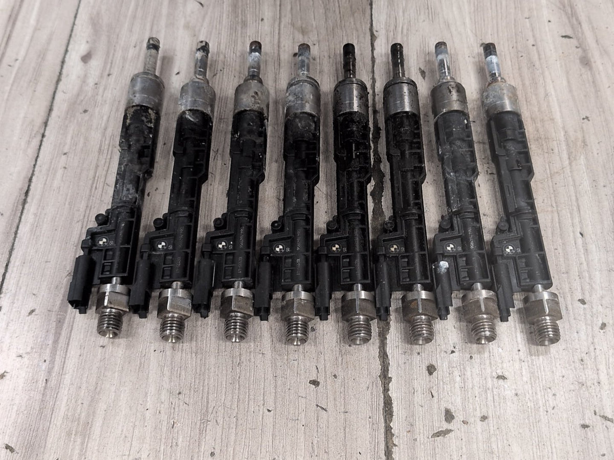 2015-2018 BMW F85 X5 S63B44T2 Engine Motor Injector SET 7645956