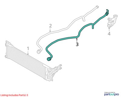 19-23 OEM BMW G05 G06 G07 X5 X6 X7 Transmission Oil Cooler Hose Pipe Lines B58