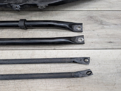 09-15 OEM BMW F01 F02 Front Upper Radiator Core Support Reinforcement Bar Bracket SET