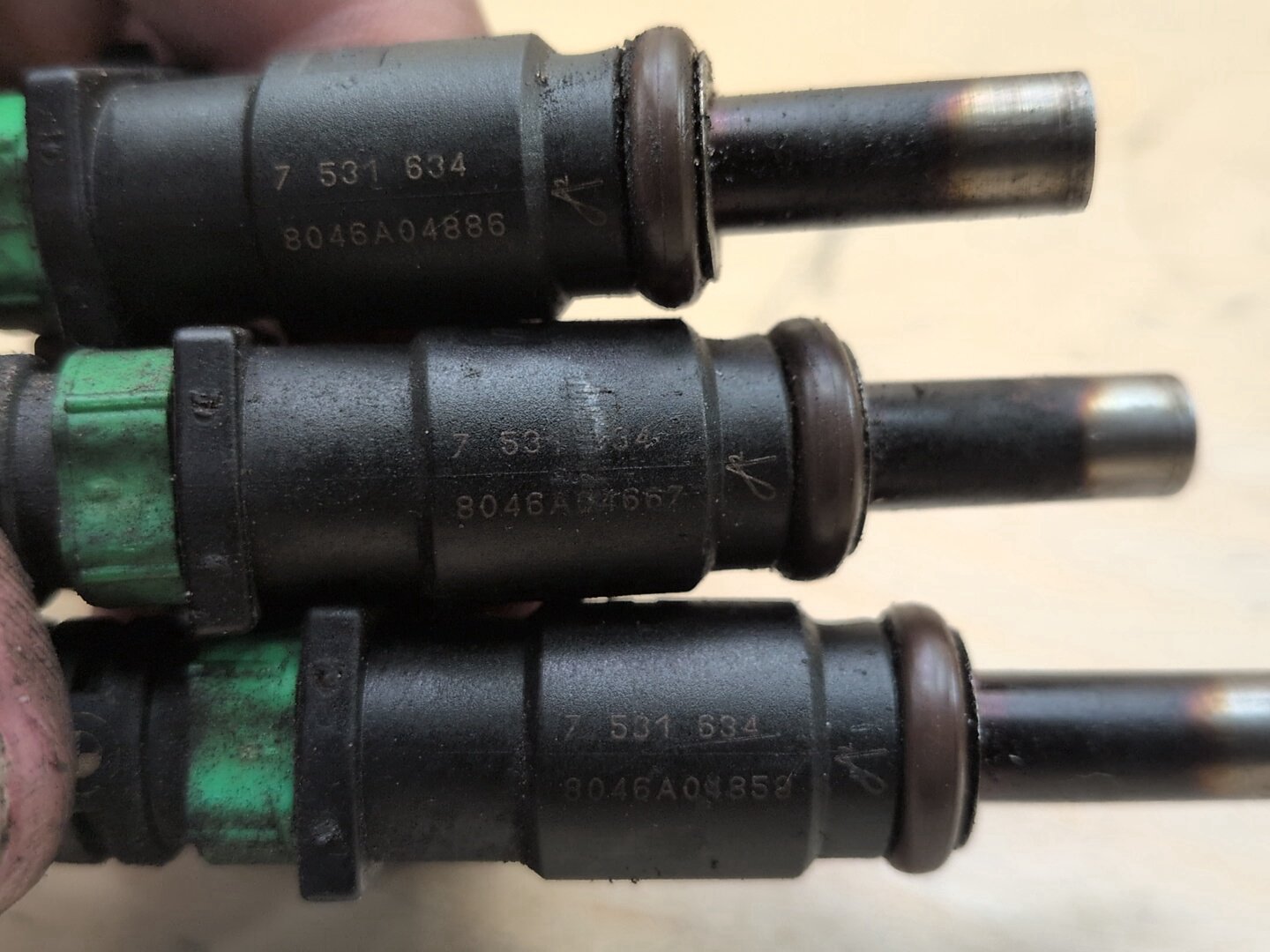 2007-2013 BMW E93 328i N51B30M0 Engine Motor Injector SET 7531634