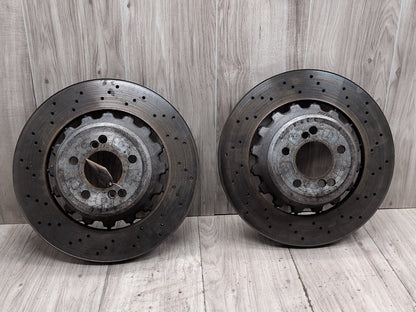 2015 - 2019 BMW X6 F86 Rear Left Right Brake Disc Rotors SET 2284903 S63B44T2