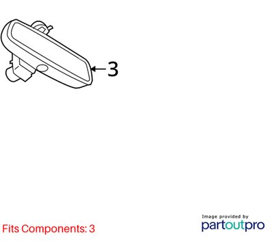 *OEM BMW F02 F06 F12 F13 F15 F25 F85 X5 Auto Dim Rear View Mirror EC / LED / GTO