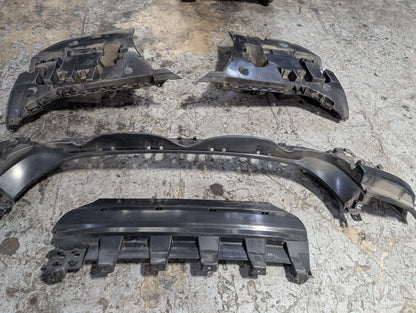 2011-2016 BMW 535i F10 Rear Left Right Center Bumper Support Brackets SET 7204017