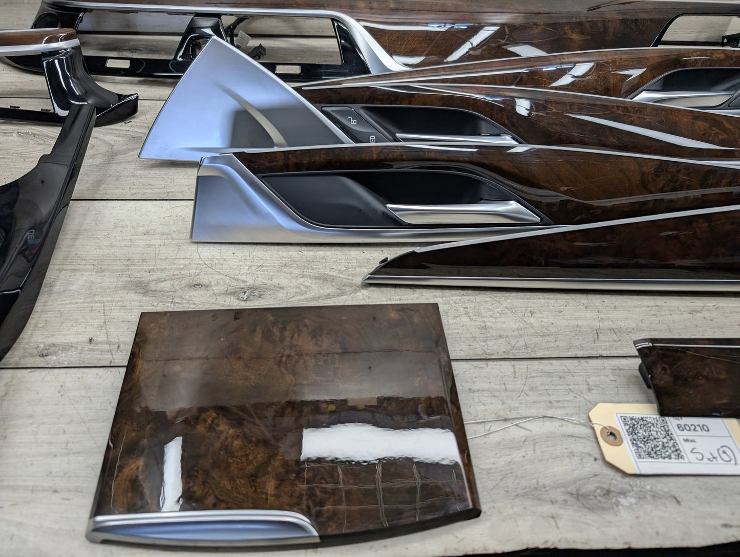 17-23 BMW 530i 540 M550 G30 Front Rear Left Right Interior Trim SET Dark Walnut Wood