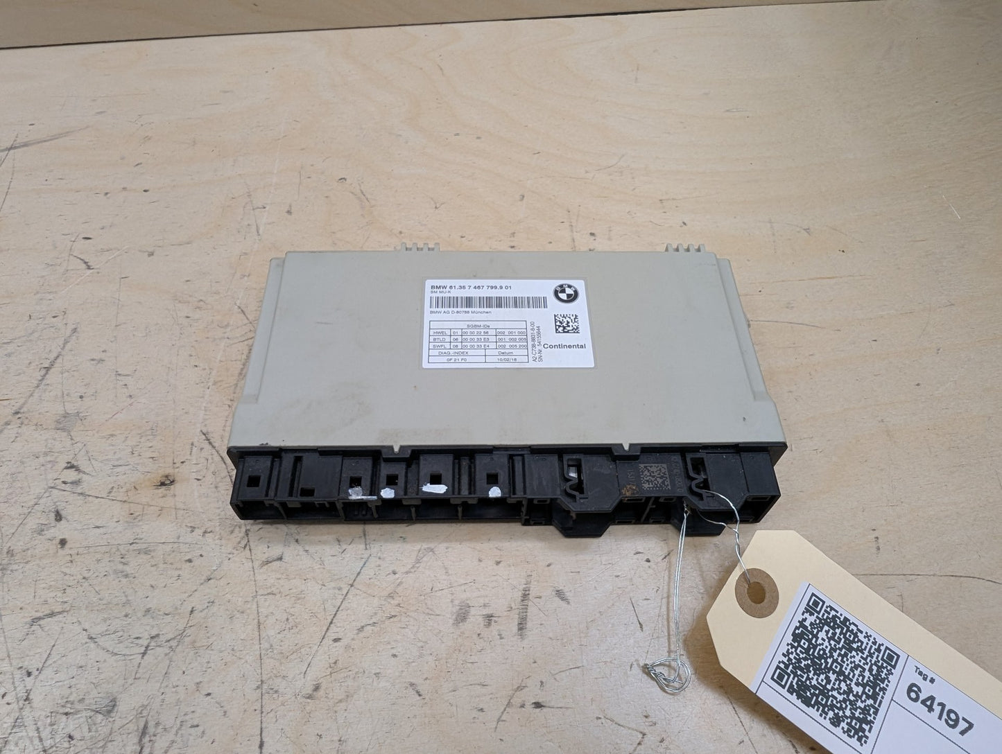 2016-2022 BMW 750i G12 Front Left or Right Seat Control Module 7467799