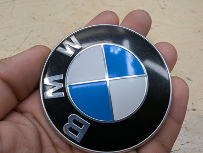 OEM BMW E90 F02 F22 F30 F32 F36 F80 F87 M3 M4 Rear Trunk Lid Round Emblem 74mm