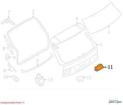 OEM BMW F15 F22 F23 F87 F85 M2 Rear View Reverse Back Up Camera Cover Trim