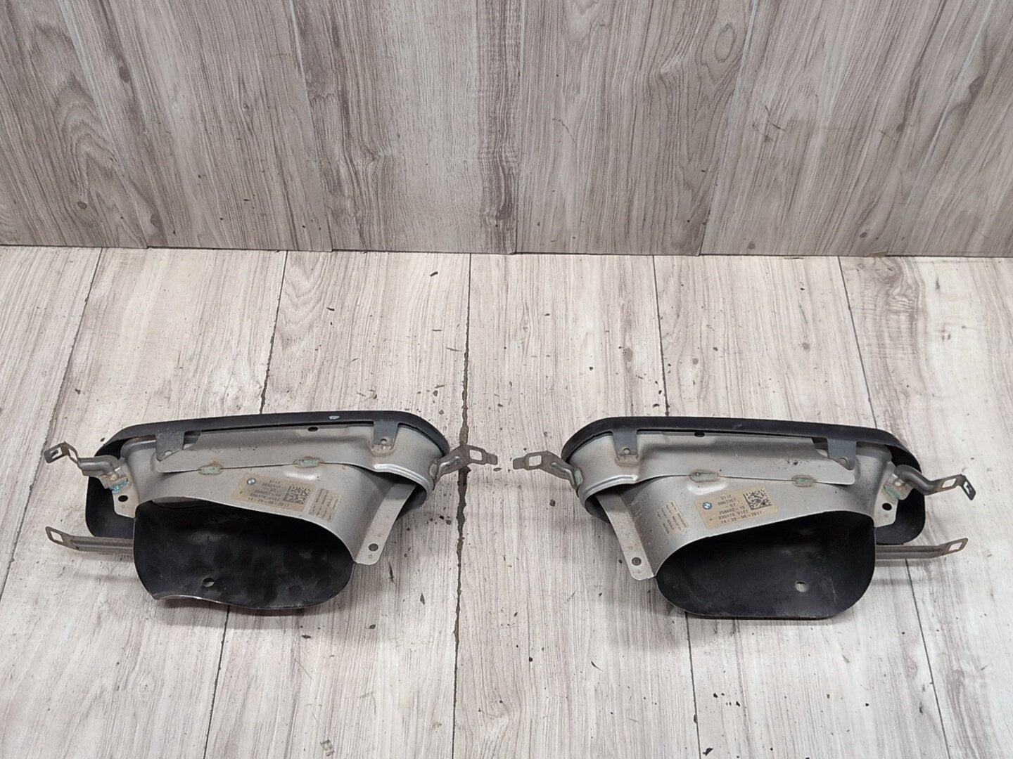 2016-2022 BMW 750i G12 Rear Left Right Exhaust Muffler Tips SET 8063168 OEM
