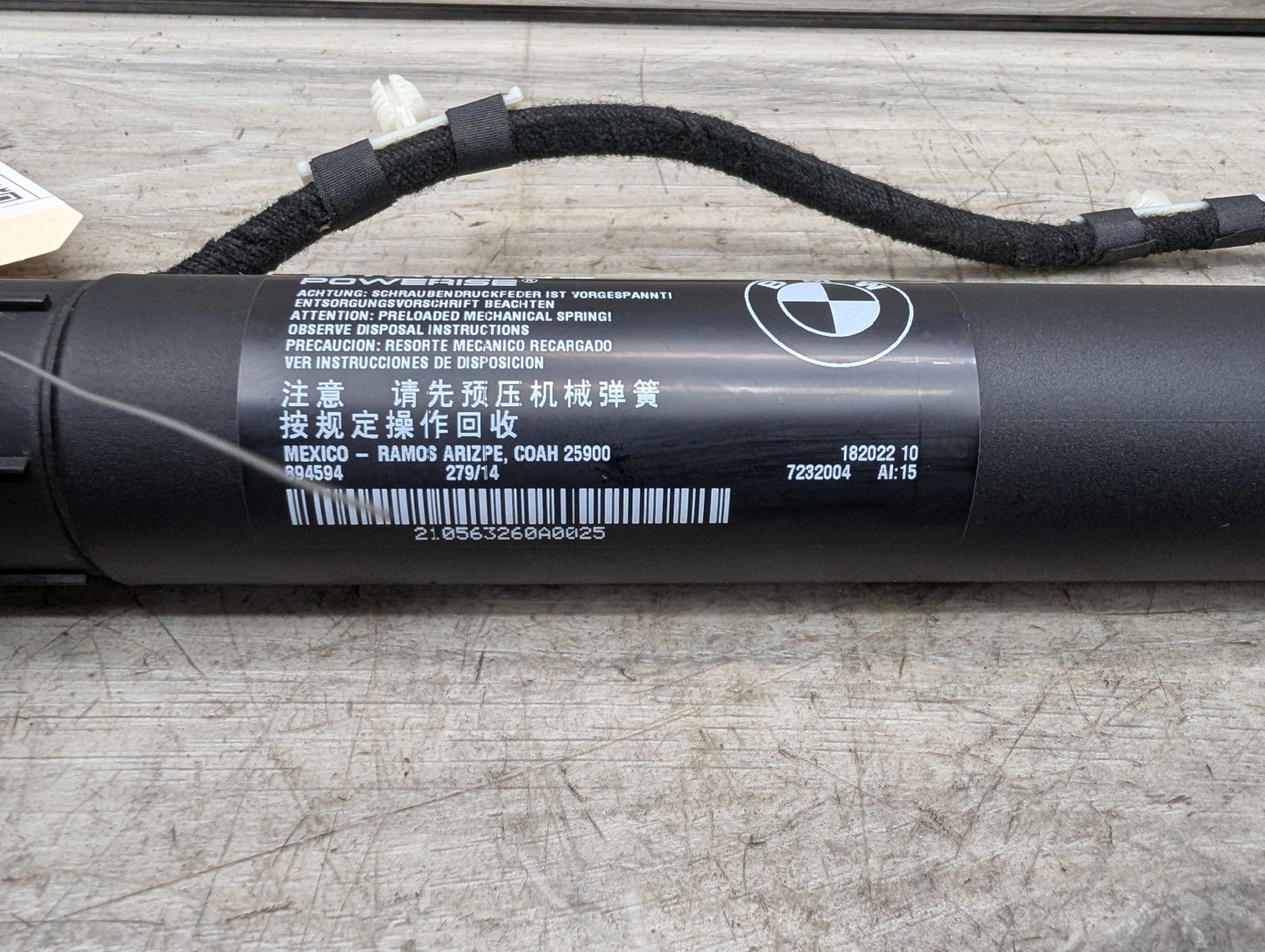 2011 - 2017 BMW X3 F25 Rear Left Right Liftgate Trunk Lid Strut Shock Supports SET 7232004 N20B20A