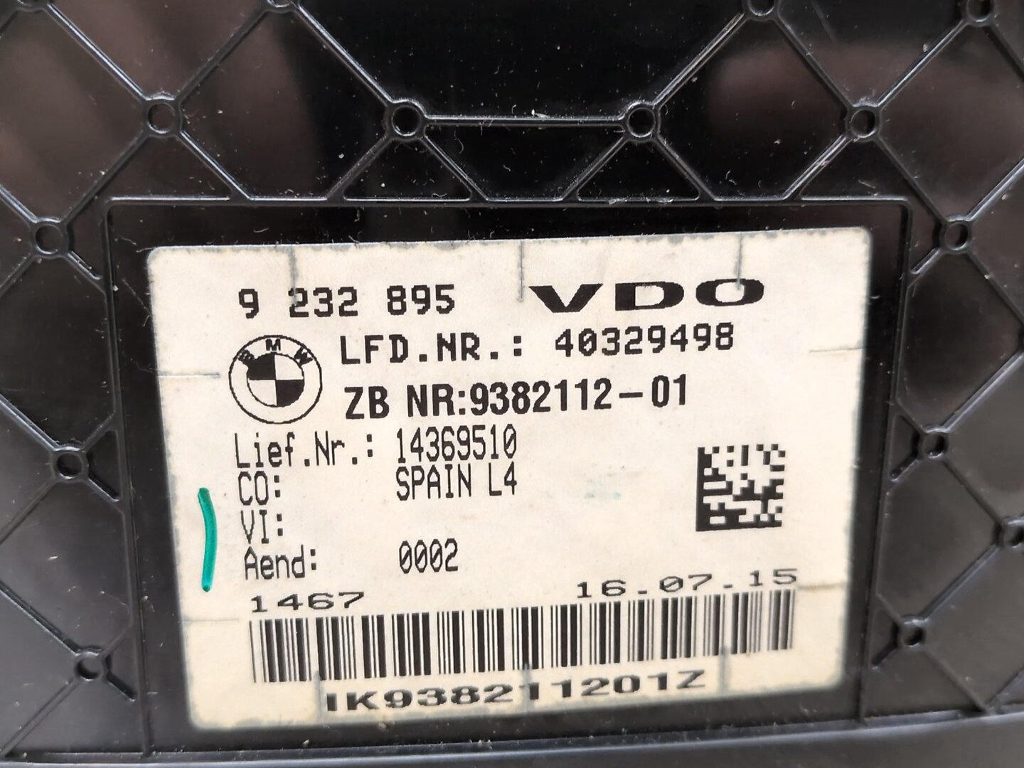 2014-2020 BMW 435i F32 Instrument Speedometer Guage Cluster 9232895