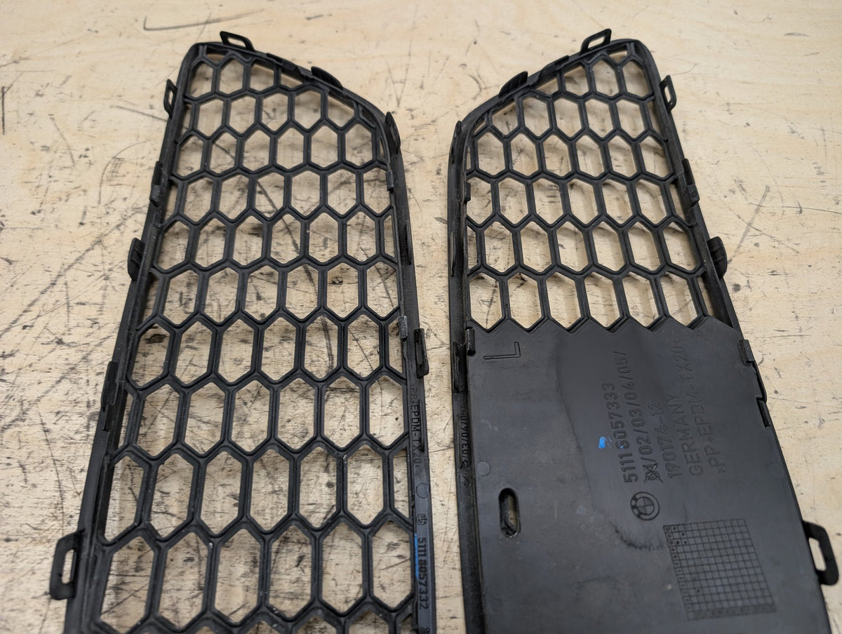 2010-2017 BMW 535i GT xDrive F07 Front Left Right Center Bumper Cover Grilles SET 8057333 OEM