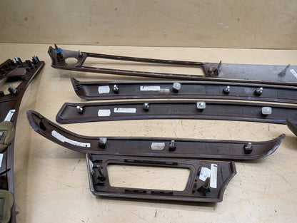 2006-2011 BMW 328i E90 Front Rear Left Right Dash Interior Trims SET 9198283