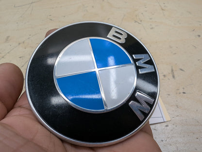 OEM BMW E90 F02 F22 F30 F32 F36 F80 F87 M3 M4 Rear Trunk Lid Round Emblem 74mm