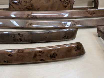 07-13 OEM BMW E99 335 Wood Burr Walnut Interior Trim Dash Panels Console SET