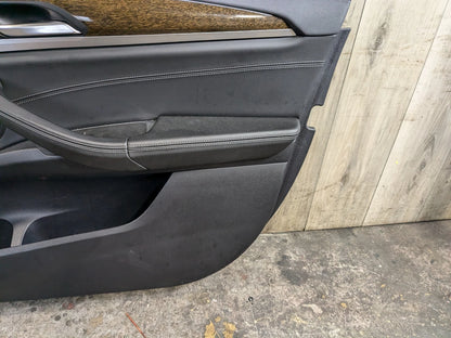 OEM BMW G01 X3 FRONT Right Passenger Interior Door Panel Card Trim Cover Black