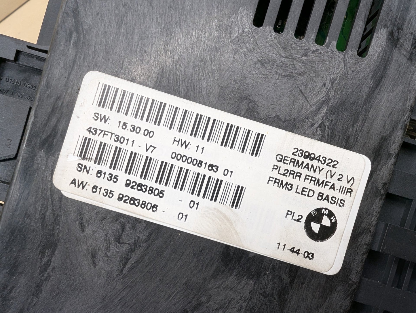 11-13 OEM BMW E92 AHL FRM FRM3 3R Footwell Light Control Module