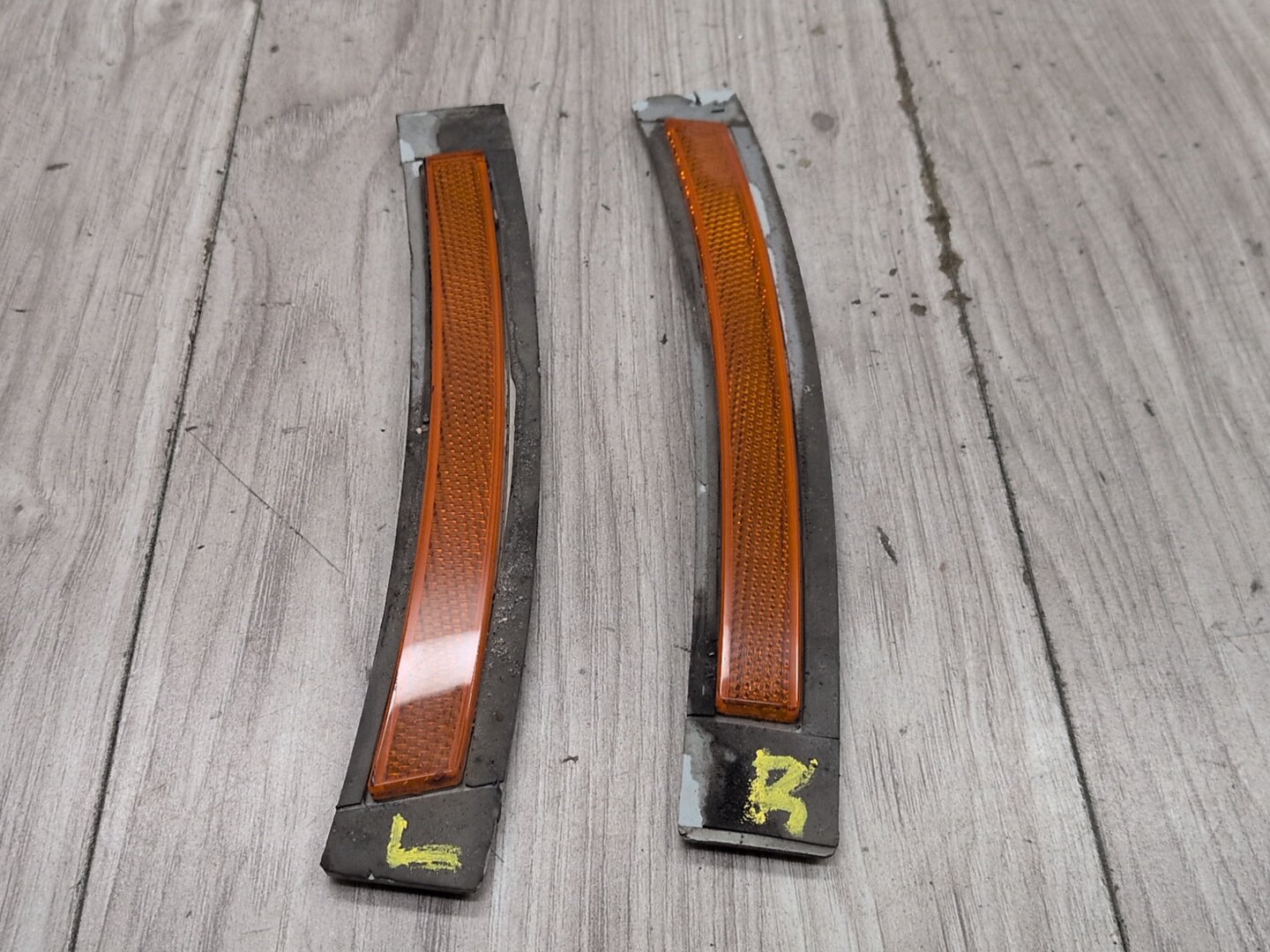 OEM BMW F01 F02 740 750 760 Rear Left Right Driver Passenger Bumper Side Marker Light Reflector PAIR