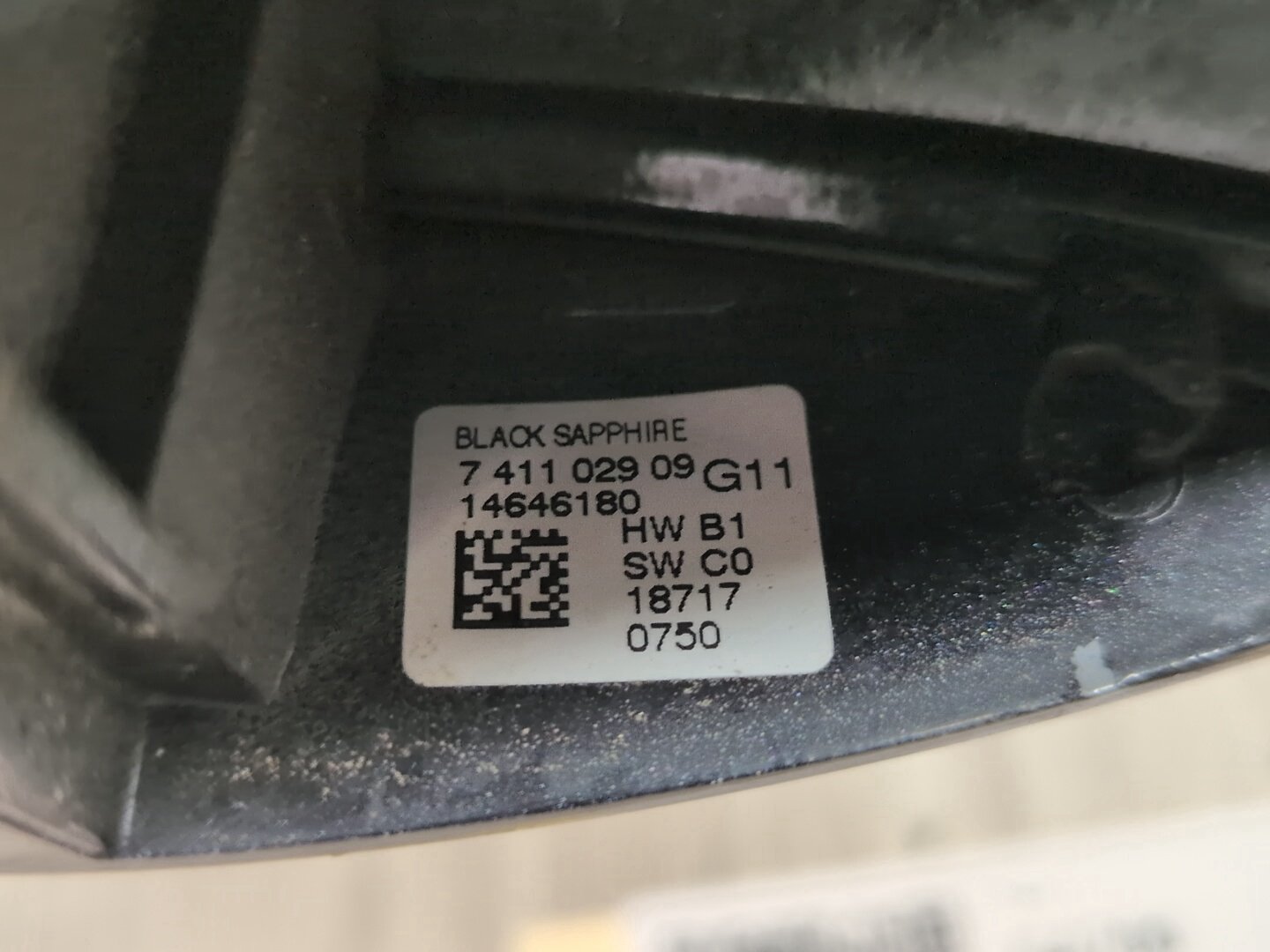 16-19 OEM BMW G11 G12 740 750 COMFORT ACCESS Rear Left Door Handle Black 475