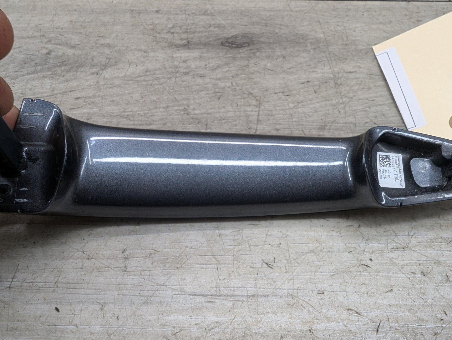 12-18 OEM BMW F30 F32 F80 Front Right Passenger Door Handle COMFORT ACCESS Gray
