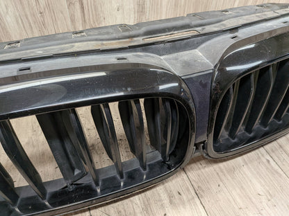 NOTE 17-20 BMW M550i G30 Front Bumper Radiator Air Flap Shutter w/ Kidney Grille
