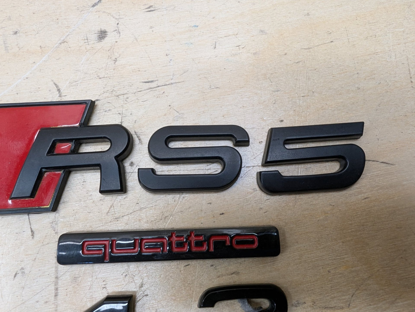 2011-2017 Audi RS5 8T Rear Liftgate Trunk Lid RS5 Quattro Emblem PN: 8T0853736F