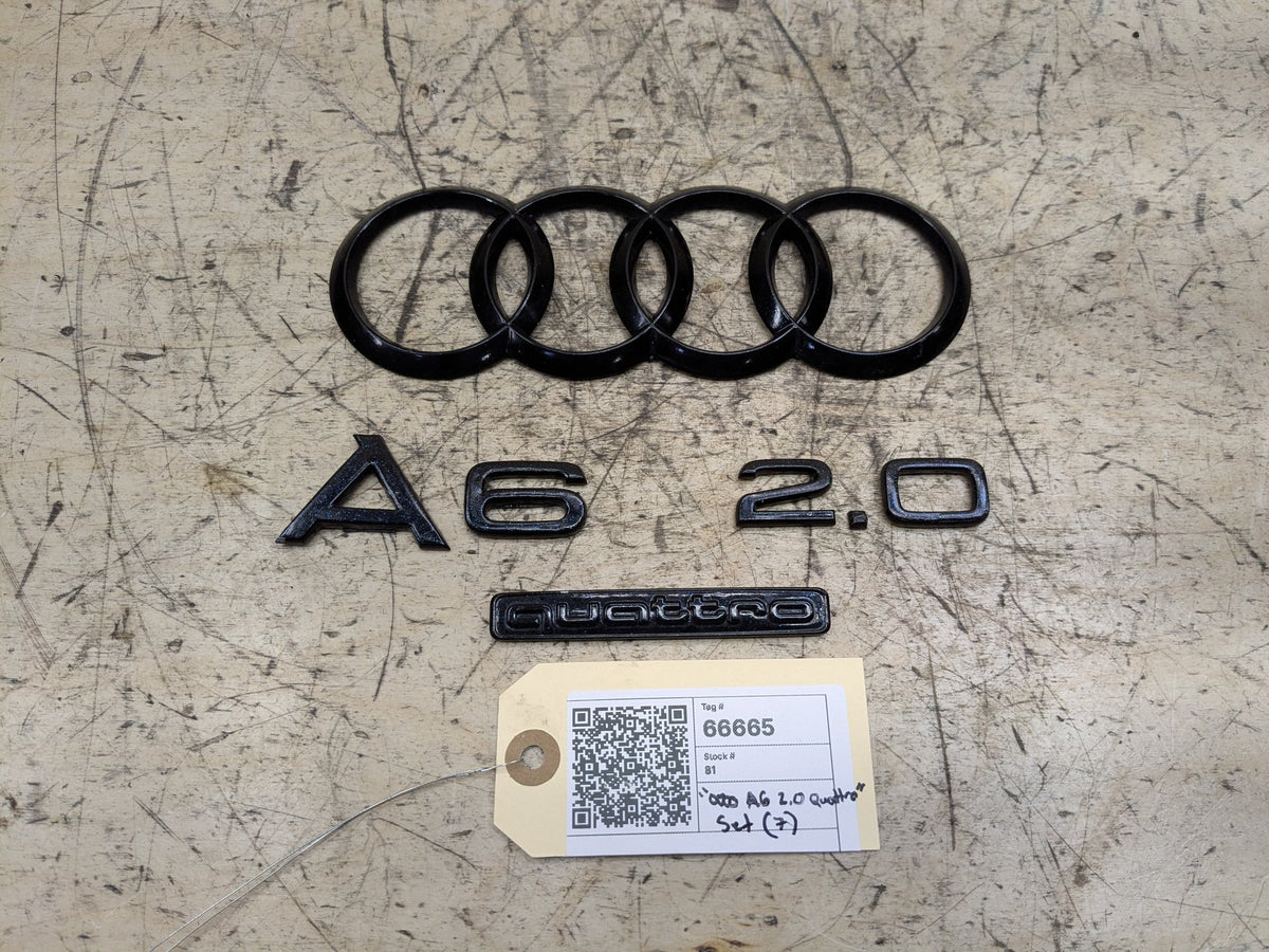 2012-2018 Audi A6 C7 Rear Emblem Badge Symbol Logo SET 4G5853742 OEM