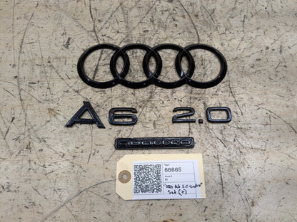 2012-2018 Audi A6 C7 Rear Emblem Badge Symbol Logo SET 4G5853742 OEM
