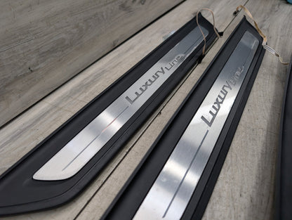 2017-2023 BMW 530i G30 Front Rear Left Right Scuff Plate Door Sill SET 7405773 OEM