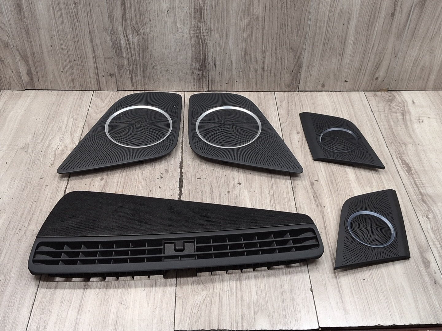 2008-2017 Audi S5 8T B8 Front LEft Right Center Dash Door Speakers Grille Cover SET