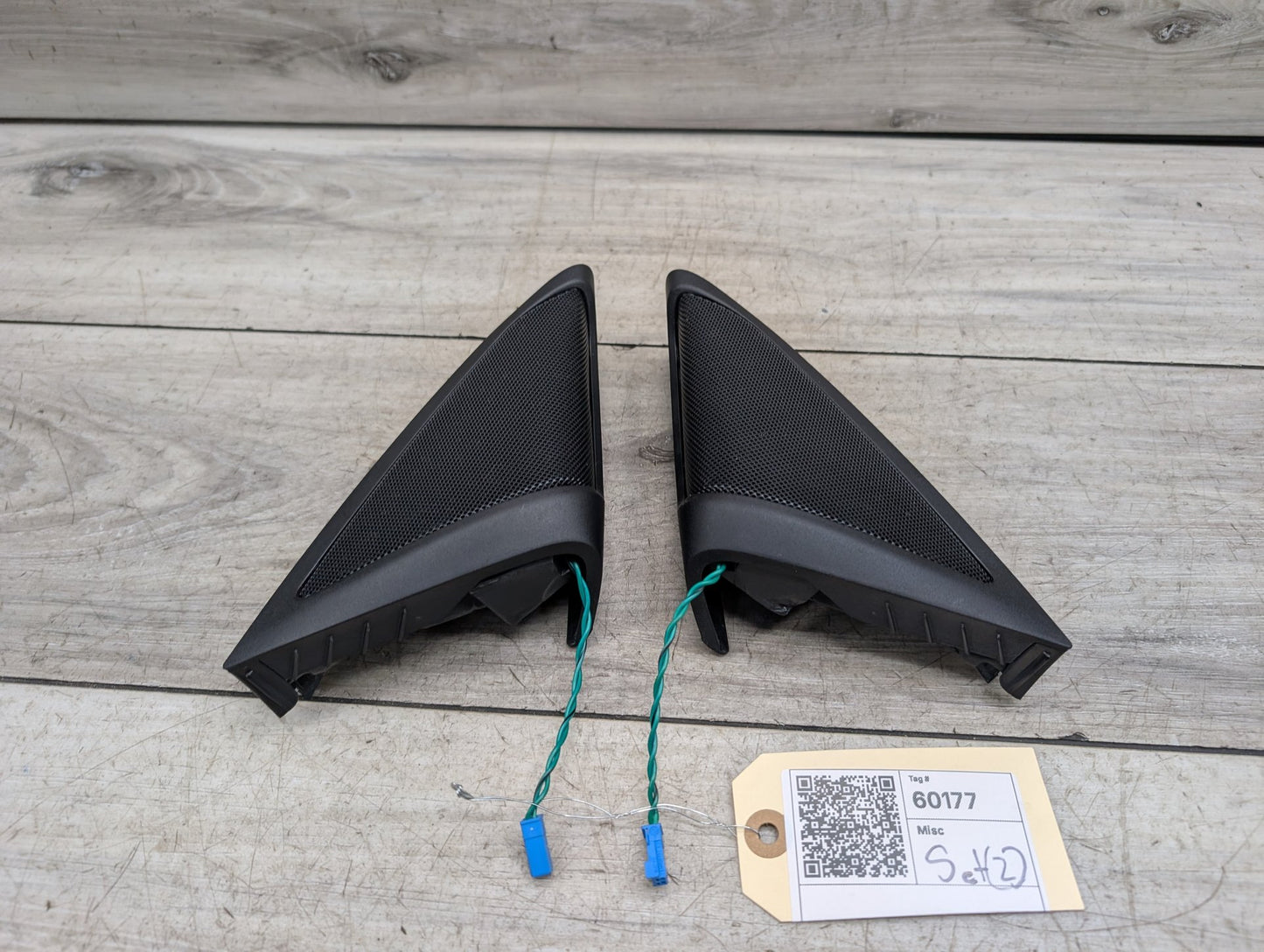 17-23 BMW 530i G30 Front Left Right Door Triangle Corner Speaker Assemblys SET 9354083