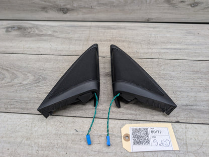 17-23 BMW 530i G30 Front Left Right Door Triangle Corner Speaker Assemblys SET 9354083