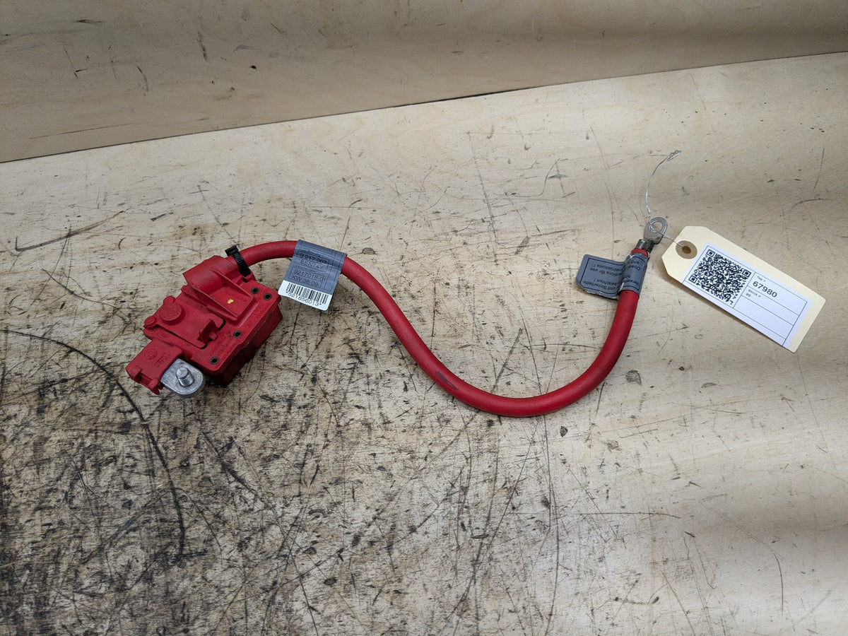 OEM BMW E82 E88 E90 E92 328 335 M3 Battery Plus Pole Terminal Positive Red Cable