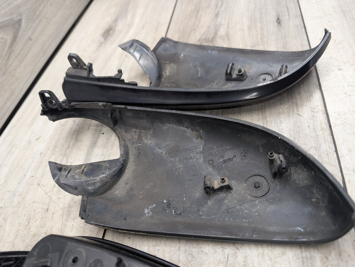 2014-2019 BMW 340 F34 Front Left Right Side Mirror Cap Covers SET 7459387 OEM