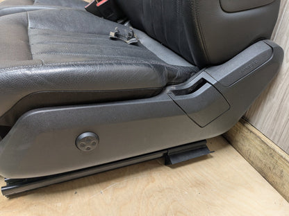 10-13 Mercedes-Benz E550 W212 Front Driver Passenger Seat Assemblys SET Black