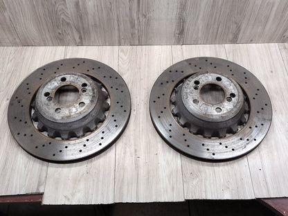 2015 - 2019 BMW X6 F86 Rear Left Right Brake Disc Rotors SET 2284903 S63B44T2