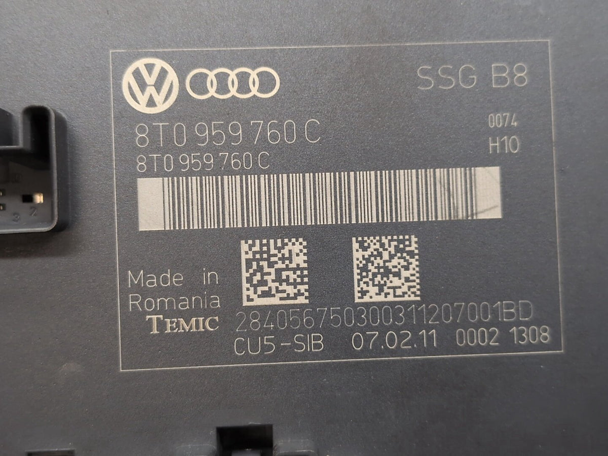 2008-2017 Audi S5 8T Front Left or Right Seat Control Module 8T0959760C OEM