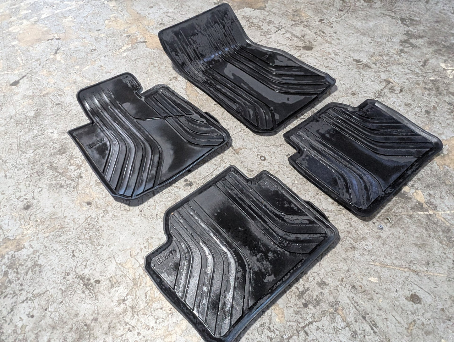 12-18 OEM BMW F30 F80 Front Rear Left Right All Weather Carpet Floor Mats SET
