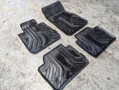 12-18 OEM BMW F30 F80 Front Rear Left Right All Weather Carpet Floor Mats SET