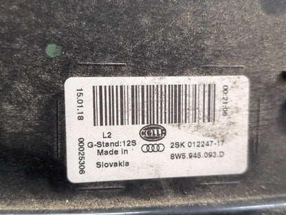 2018-2023 Audi S4 B9 Rear Left Driver Inner Tail Light 8W5945093D