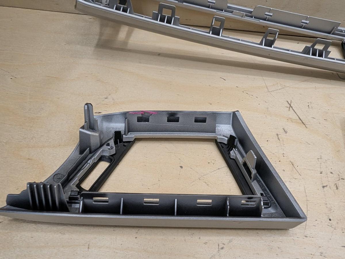 *NOTE 2012-18 BMW F30 Front Rear Left Right Dash Interior Trims SET Satin Silver