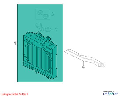 OEM BMW F80 F82 F83 F87 M3 M4 Secondary Auxiliary Radiator Coolant S55